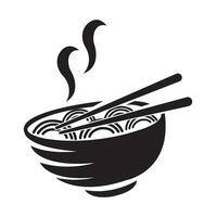 noodles icon logo vector design template