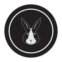 rabbit icon logo vector design template