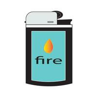 gas lighter icon logo vector design template