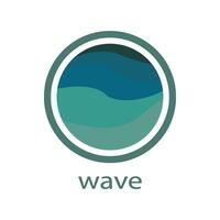 Water wave Logo Template vector