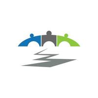 bridge Logo Template vector icon