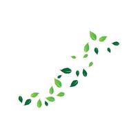 green leaf ecology nature element vector icon