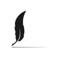 feather logo vector template illustration design