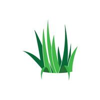 Grass logo vector template