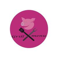 pig logo vector template