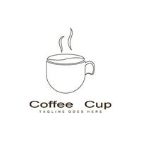 vector de plantilla de logotipo de taza de café