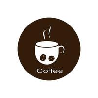 vector de plantilla de logotipo de taza de café