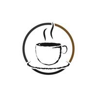 vector de plantilla de logotipo de taza de café