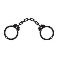 handcuffs icon logo vector design template