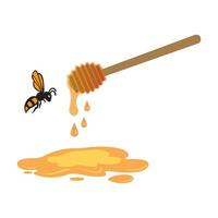miel icono logo vector diseño modelo