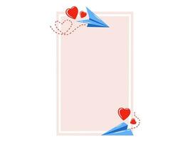 Valentines Day Heart Background Illustration vector