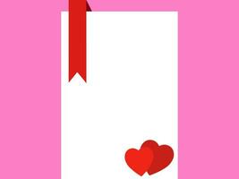 Valentines Day Frame Heart Background vector