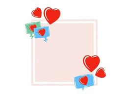 Frame Background Valentines Day Illustration vector