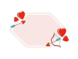 Valentine Day Background with Ornament Frame vector