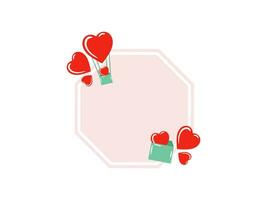 Ornament Frame Background Valentines Day vector