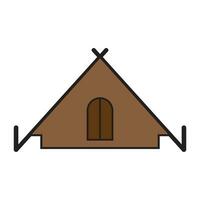 tent icon logo vector design template