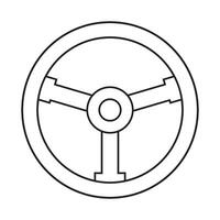 steering wheel icon logo vector design template