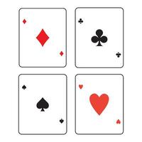 playing cards icon logo vector design template