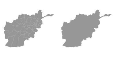 Afghanistan map with administrative divisions. vector