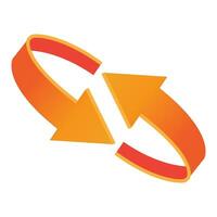rotation icon logo vector design template