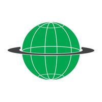 globe icon logo vector design template