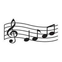 musical note icon vector