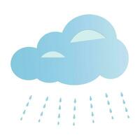 Rain icon logo vector design template