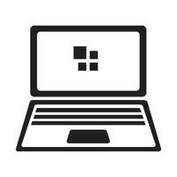 laptop icon logo vector design template