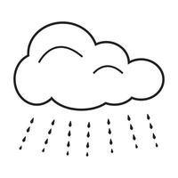 Rain icon logo vector design template