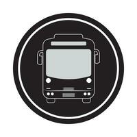 bus car icon logo vector design template