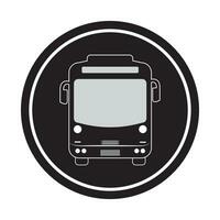 autobús coche icono logo vector diseño modelo