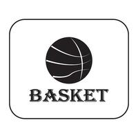 basketball icon logo vector design template