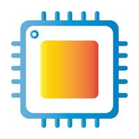 processor icon logo vector design template