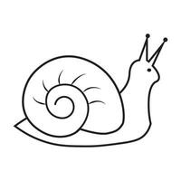 snail icon logo vector design template