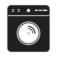 Lavado máquina icono logo vector diseño modelo