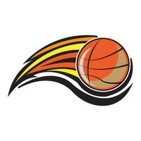 basketball icon logo vector design template