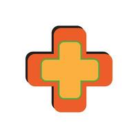 cross logo icon vector design template