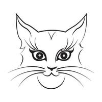 gato icono logo vector diseño modelo