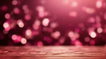 AI generated Abstract pink bokeh background. Valentine's Theme. Valentine's day background. photo