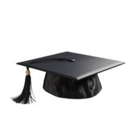 ai generado graduación gorra en transparente antecedentes png imagen