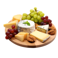 AI generated Gourmet Cheese Platter on transparent background PNG image