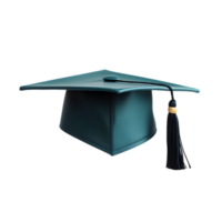 ai generado graduación gorra en transparente antecedentes png imagen