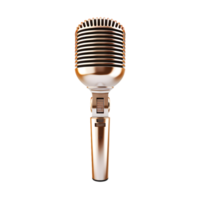 AI generated Microphone on transparent background PNG image