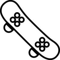 Skateboard icon in line style. isolated on use for racing Skating symbol modern, simple, vector, icon for website design sports Skateboarding vector