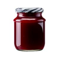 AI generated Jar of Homemade Jam on transparent background PNG image