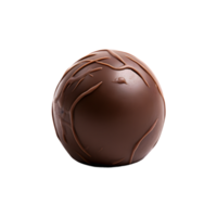 ai gegenereerd chocola truffel Aan transparant achtergrond PNG beeld