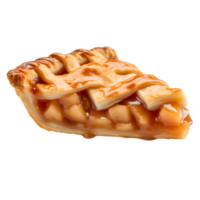 ai generiert Apfel Kuchen Scheibe auf transparent Hintergrund png Bild