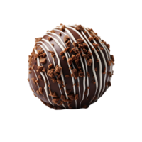 AI generated Chocolate Truffle on transparent background PNG image