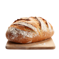 AI generated Artisan Bread Loaf on transparent background PNG image