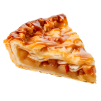 ai generiert Apfel Kuchen Scheibe auf transparent Hintergrund png Bild